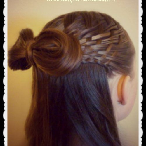 Triple Weaving Ponytail Hairstyles With A Bow (Photo 18 of 20)