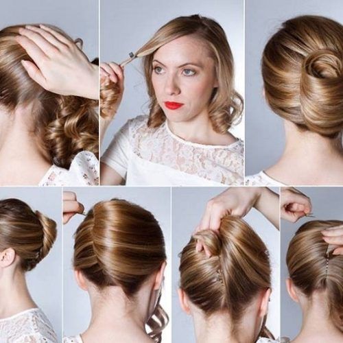 How To: French Roll Updo Hairstyle ✨ Perfect For Prom, Weddings, Work -  Youtube pertaining to Famous Twisted Banana Roll (Photo 282 of 292)