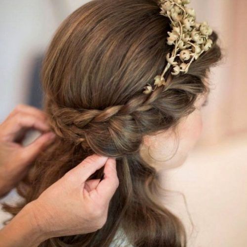 Wedding Hairstyles For Medium Length Hair With Flowers (Photo 12 of 15)