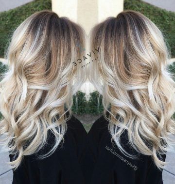 White Blonde Hairstyles for Brown Base