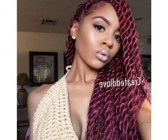 20 Best Collection of African Red Twists Micro Braid Hairstyles