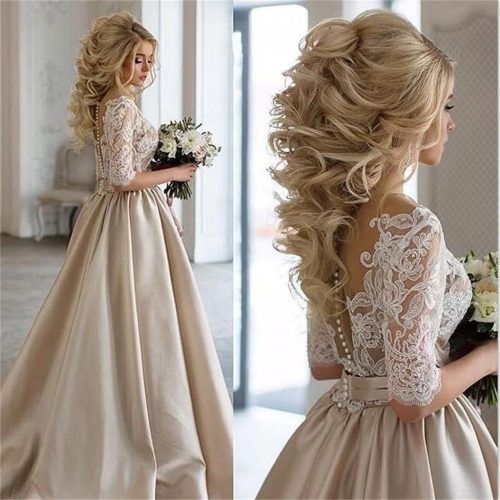 Sleek And Big Princess Ball Gown Updos For Brides (Photo 14 of 20)