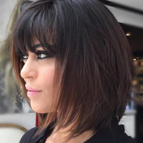 Full Fringe And Face-Framing Layers Hairstyles (Photo 9 of 20)