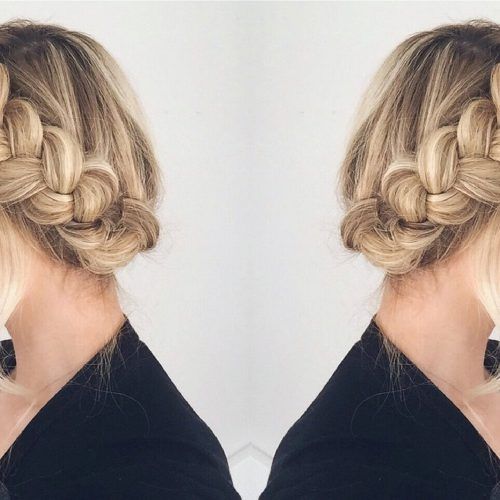 Traditional Halo Braided Hairstyles With Flowers (Photo 17 of 20)