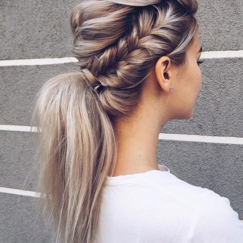 Braided Ponytails Updo Hairstyles (Photo 7 of 20)