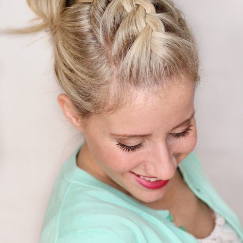 Chunky French Braid Chignon Hairstyles (Photo 19 of 20)