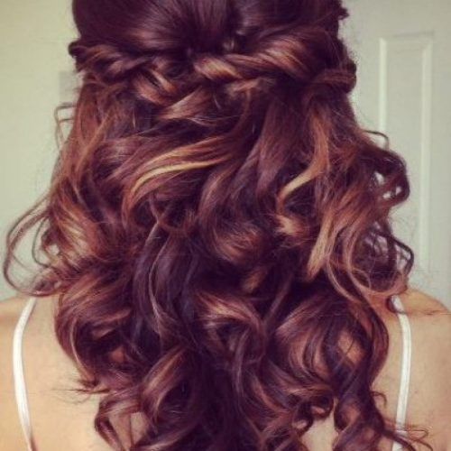 Curled Half-Up Hairstyles (Photo 19 of 20)