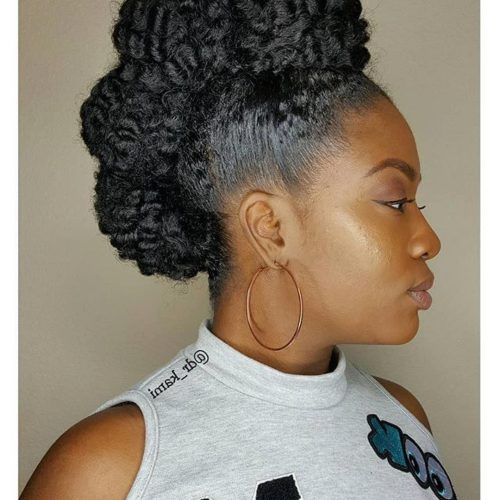 Elegant Curly Mohawk Updo Hairstyles (Photo 4 of 20)