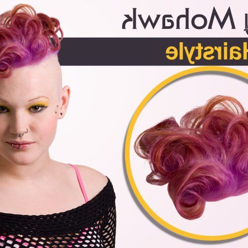 Feminine Curls With Mohawk Haircuts (Photo 4 of 20)