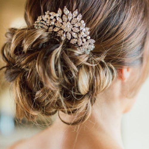 Pearl Bun Updo Hairstyles (Photo 6 of 20)