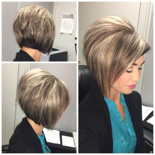 Stacked And Angled Bob Braid Hairstyles (Photo 3 of 20)