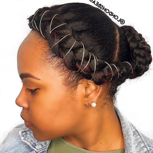 Updo Halo Braid Hairstyles (Photo 16 of 20)