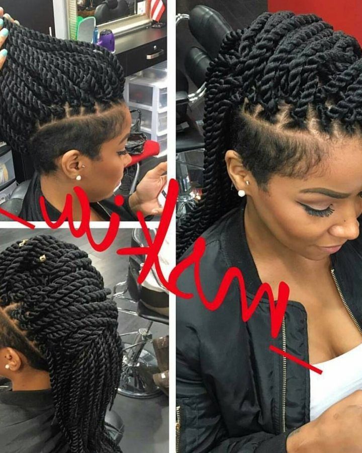 20 Best Collection of Side Braided Curly Mohawk Hairstyles