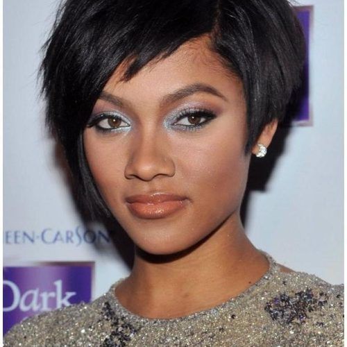 African American Short Haircuts For Round Faces (Photo 18 of 20)