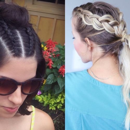 Loosely Tied Braided Hairstyles With A Ribbon (Photo 8 of 20)