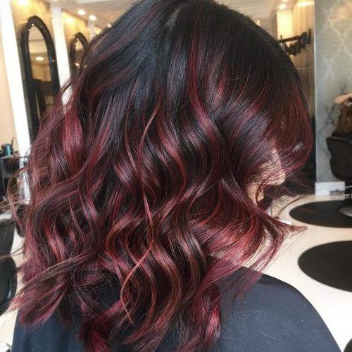 Bright Red Balayage On Short Hairstyles (Photo 11 of 20)