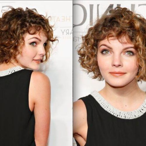 Short Hairstyles For Round Faces Curly Hair (Photo 12 of 20)