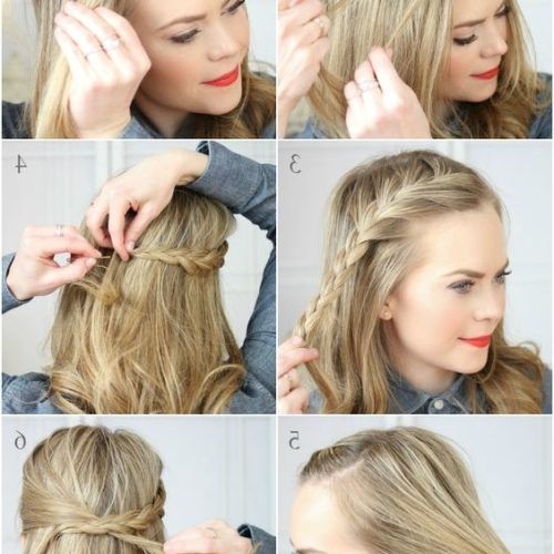Pony Hairstyles With Wrap Around Braid For Short Hair (Photo 20 of 20)