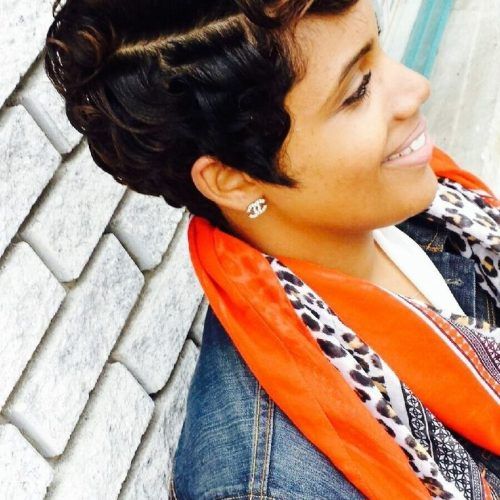 Soft Curly Tapered Pixie Hairstyles (Photo 17 of 20)