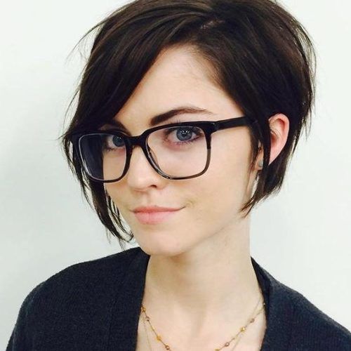 Short Haircuts For People With Glasses (Photo 13 of 20)
