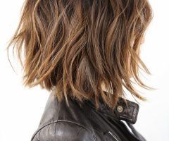 20 Best Collection of Sexy Tousled Wavy Bob for Brunettes