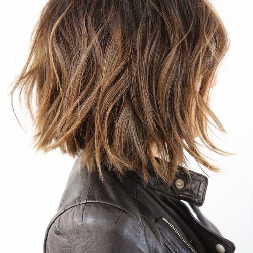 Sexy Tousled Wavy Bob For Brunettes (Photo 1 of 20)