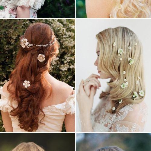 Double Braid Bridal Hairstyles With Fresh Flowers (Photo 2 of 20)