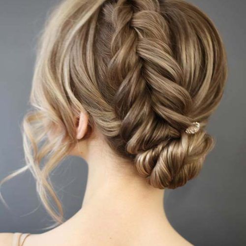 Side Braid Updo For Long Hair (Photo 10 of 15)