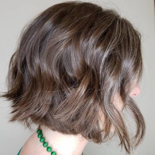 Jaw-Length Curly Messy Bob Hairstyles (Photo 4 of 20)