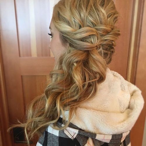 Pinned-Up Curls Side-Swept Hairstyles (Photo 8 of 20)