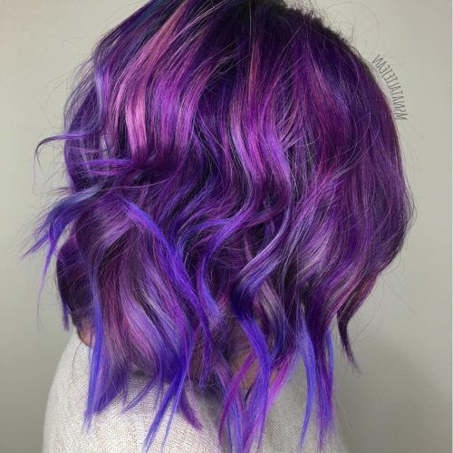 Ravishing Smoky Purple Ombre Hairstyles (Photo 17 of 20)