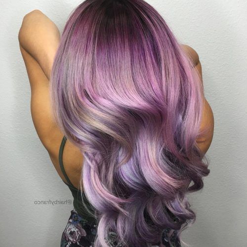 Ravishing Smoky Purple Ombre Hairstyles (Photo 6 of 20)