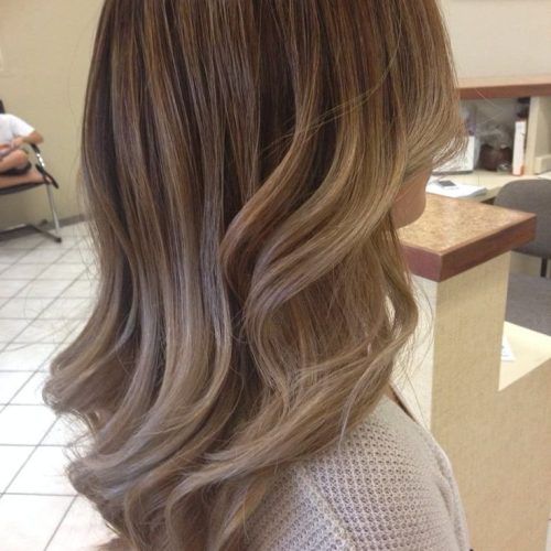 Ash Blonde Balayage Ombre On Dark Hairstyles (Photo 16 of 20)