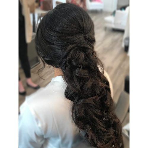 Tied Back Ombre Curls Bridal Hairstyles (Photo 17 of 20)