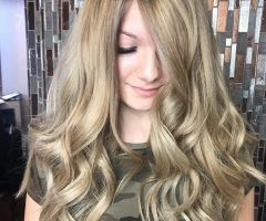 20 Collection of Long Wavy Hairstyles with Horizontal Bangs