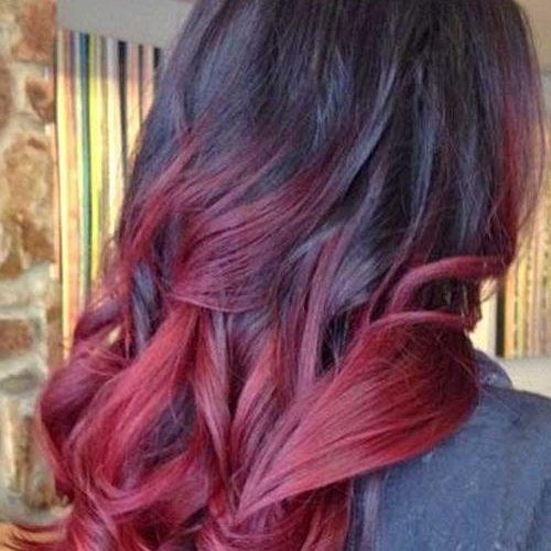 Long Hairstyles Red Ombre (Photo 3 of 15)