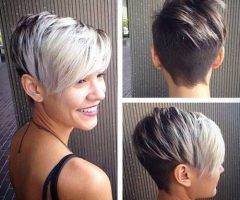 15 Ideas of Silver and Brown Pixie Haircuts