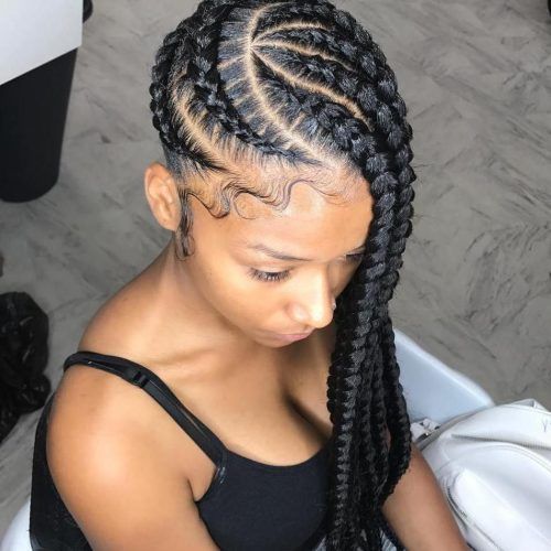 Full Scalp Patterned Side Braided Hairstyles (Photo 2 of 20)