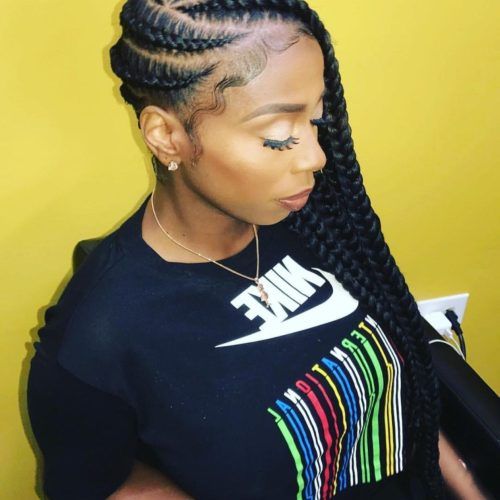 Full Scalp Patterned Side Braided Hairstyles (Photo 10 of 20)