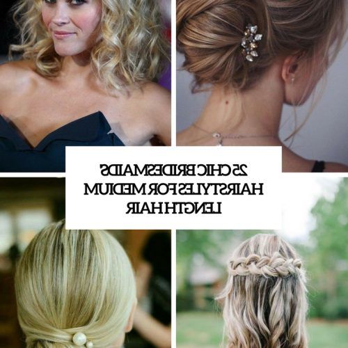 Medium Hairstyles For Bridesmaids (Photo 3 of 20)