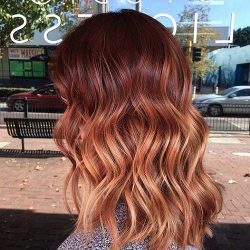 Copper Curls Balayage Hairstyles (Photo 8 of 20)
