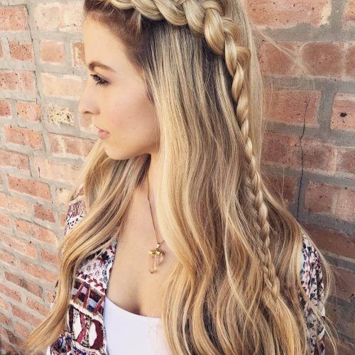 Headband Braided Hairstyles With Long Waves (Photo 9 of 20)