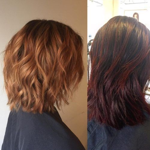 Medium Haircuts With Fiery Ombre Layers (Photo 19 of 20)