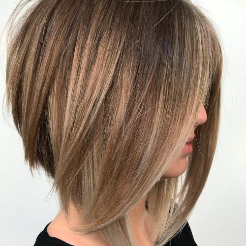 Inverted Caramel Bob Hairstyles With Wavy Layers (Photo 8 of 20)