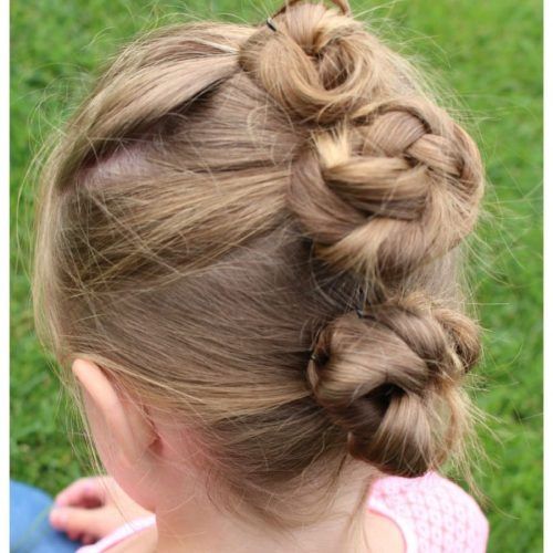 Triple Under Braid Hairstyles With A Bun (Photo 14 of 20)