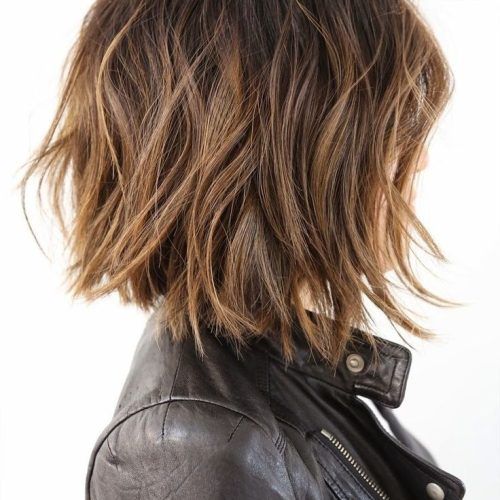 Nape-Length Brown Bob Hairstyles With Messy Curls (Photo 5 of 20)