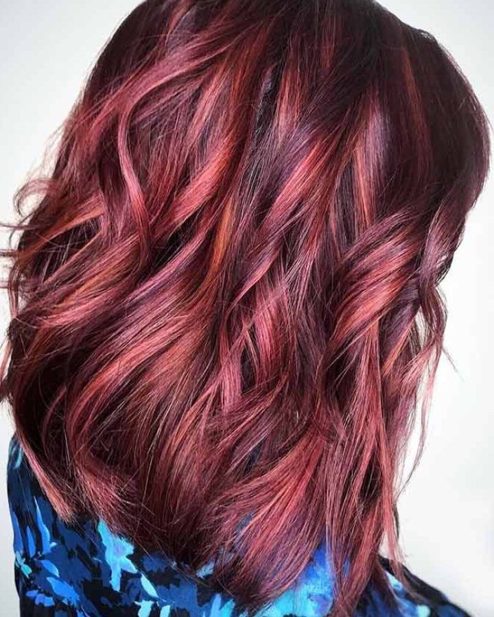 20 Best Ideas Natural Brown Hairstyles with Barely-there Red Highlights