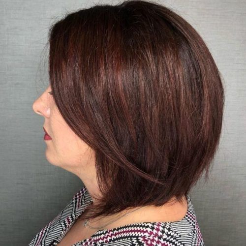 Tapered Shaggy Chocolate Brown Bob Hairstyles (Photo 17 of 20)