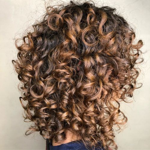 Layered Curly Medium Length Hairstyles (Photo 16 of 20)