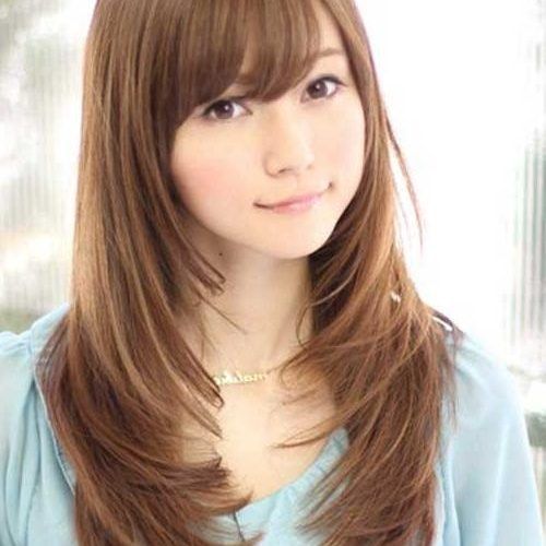 Asian Hairstyles With Side Bangs (Photo 15 of 20)